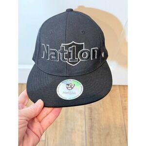 Zephyr Nation Black Shield Logo Snapback Hat Size 7 Raiders NFL new